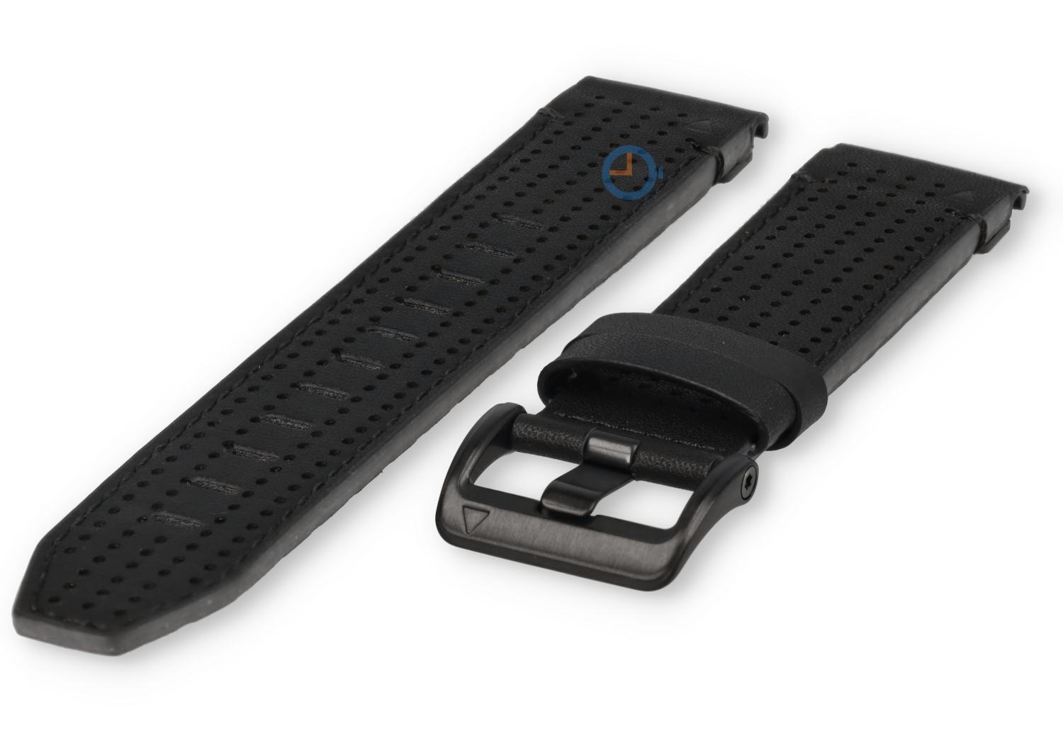 Luxus Leder Uhrenarmband Garmin Fenix 8 - 47mm (schwarz)