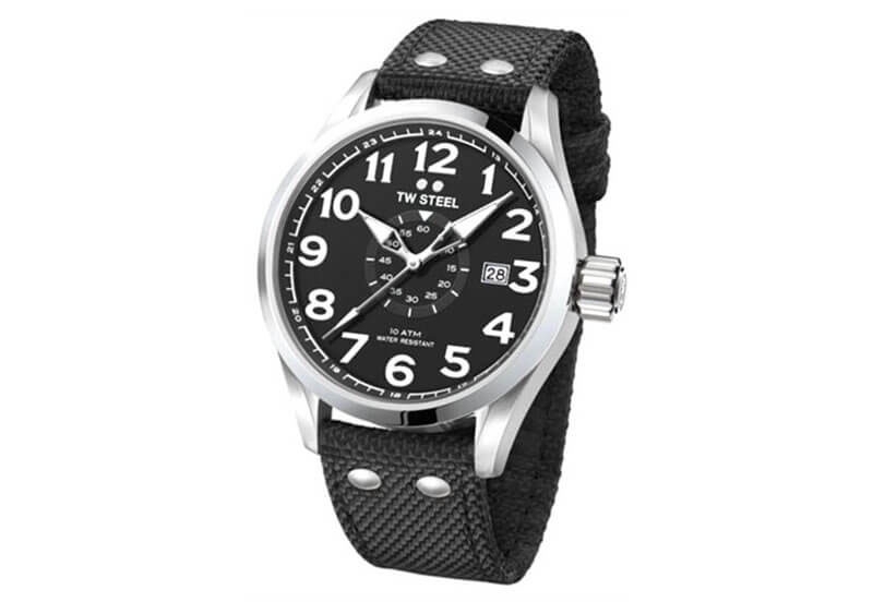 TW Steel Volante VS2 XL Uhrenarmband schwarz - 24 mm