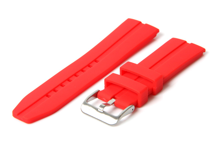 Uhrenarmband 22mm Rot Kautschuk