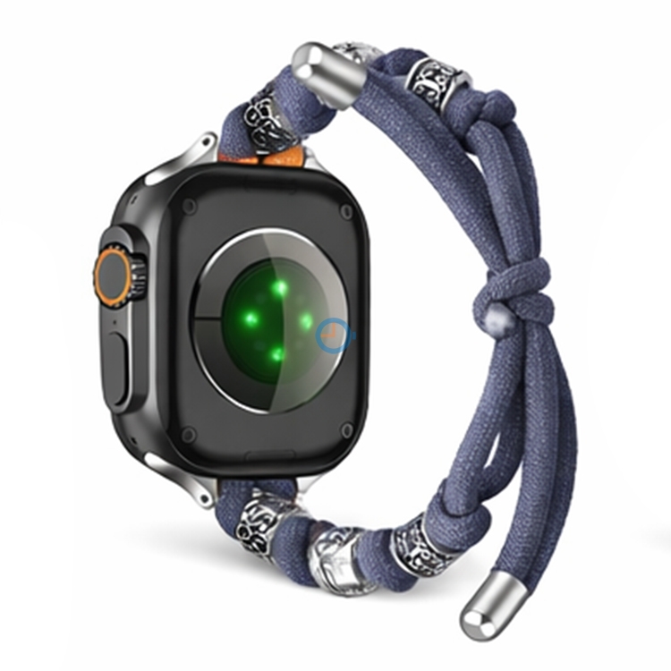 Apple watch Bohemian Band mit Charms (44-45-46-49mm) - grau