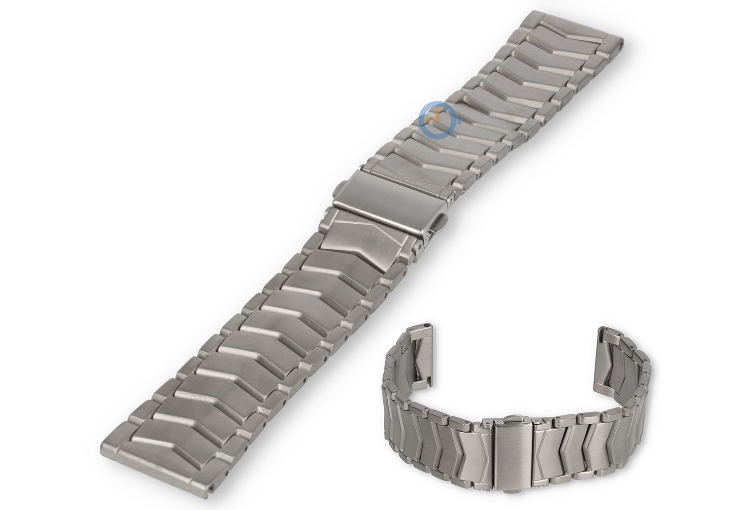 22mm V-link Uhrenarmband - silber Stahl