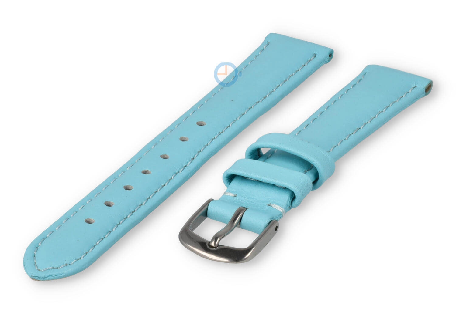 12mm Uhrenarmband glatt Leder - laguna