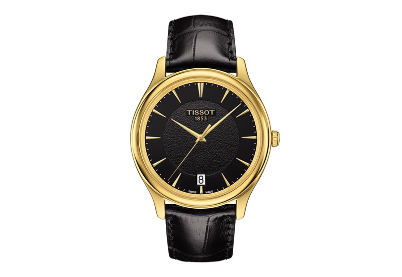 Tissot Uhrenarmband T9244101605100 schwarz Leder