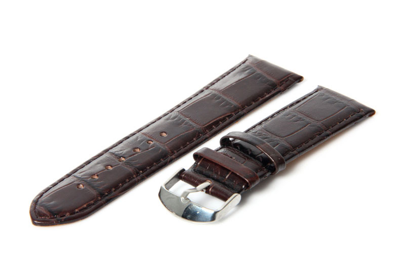 Uhrenarmband 24mm Braun Leder