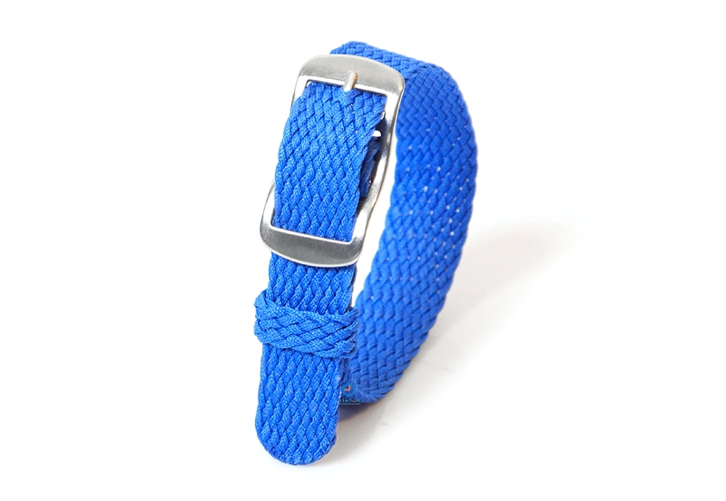 Perlon Uhrenarmband 14mm royalblau