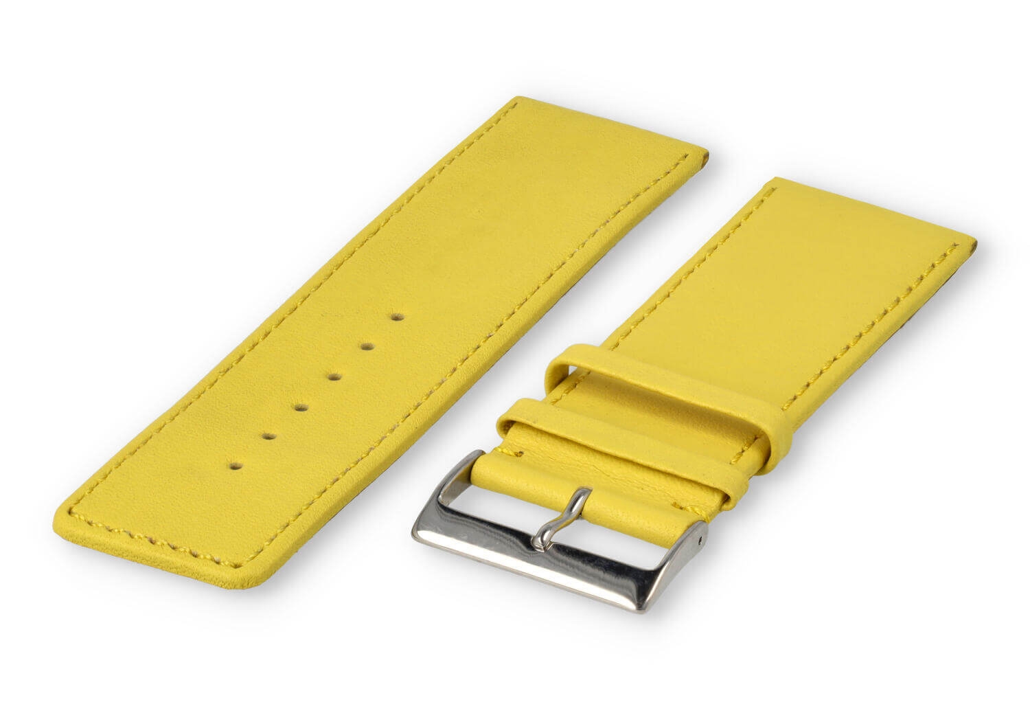 XL glatt Lederband - 30mm - Gelb