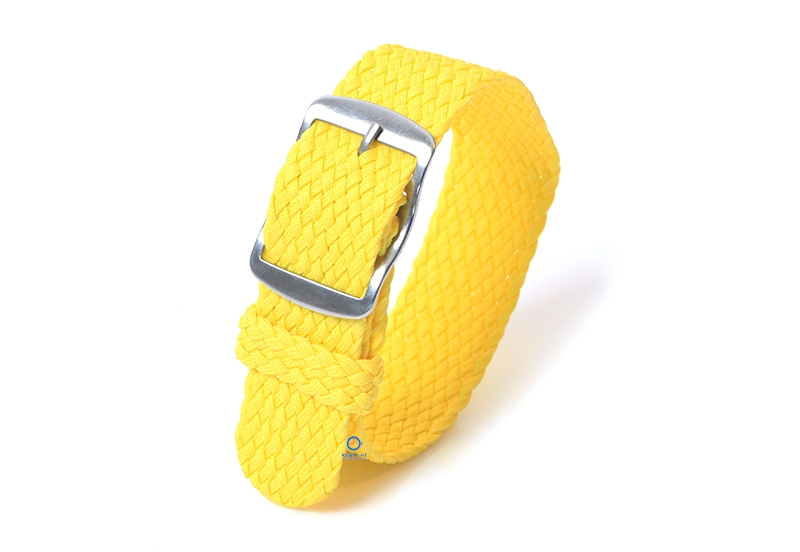 Perlon Uhrenarmband 22mm gelb