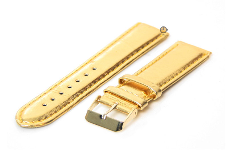 Uhrenarmband 22mm Gold Leder