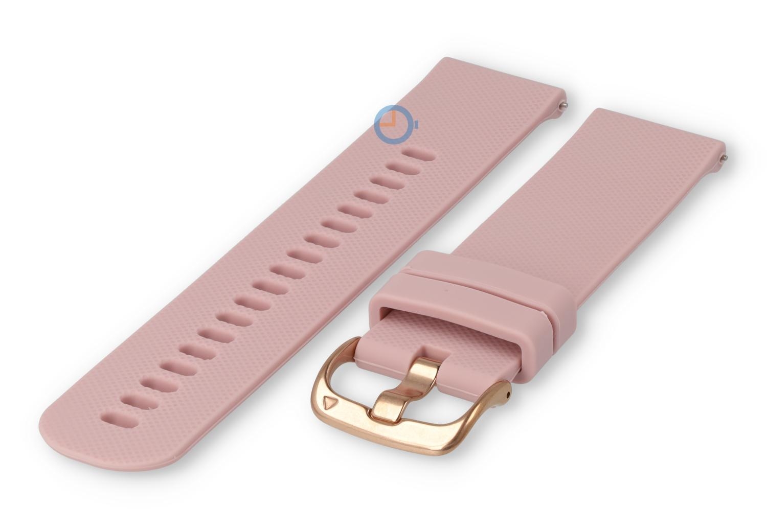 Silikon Sportuhr band 22mm - babyrosa
