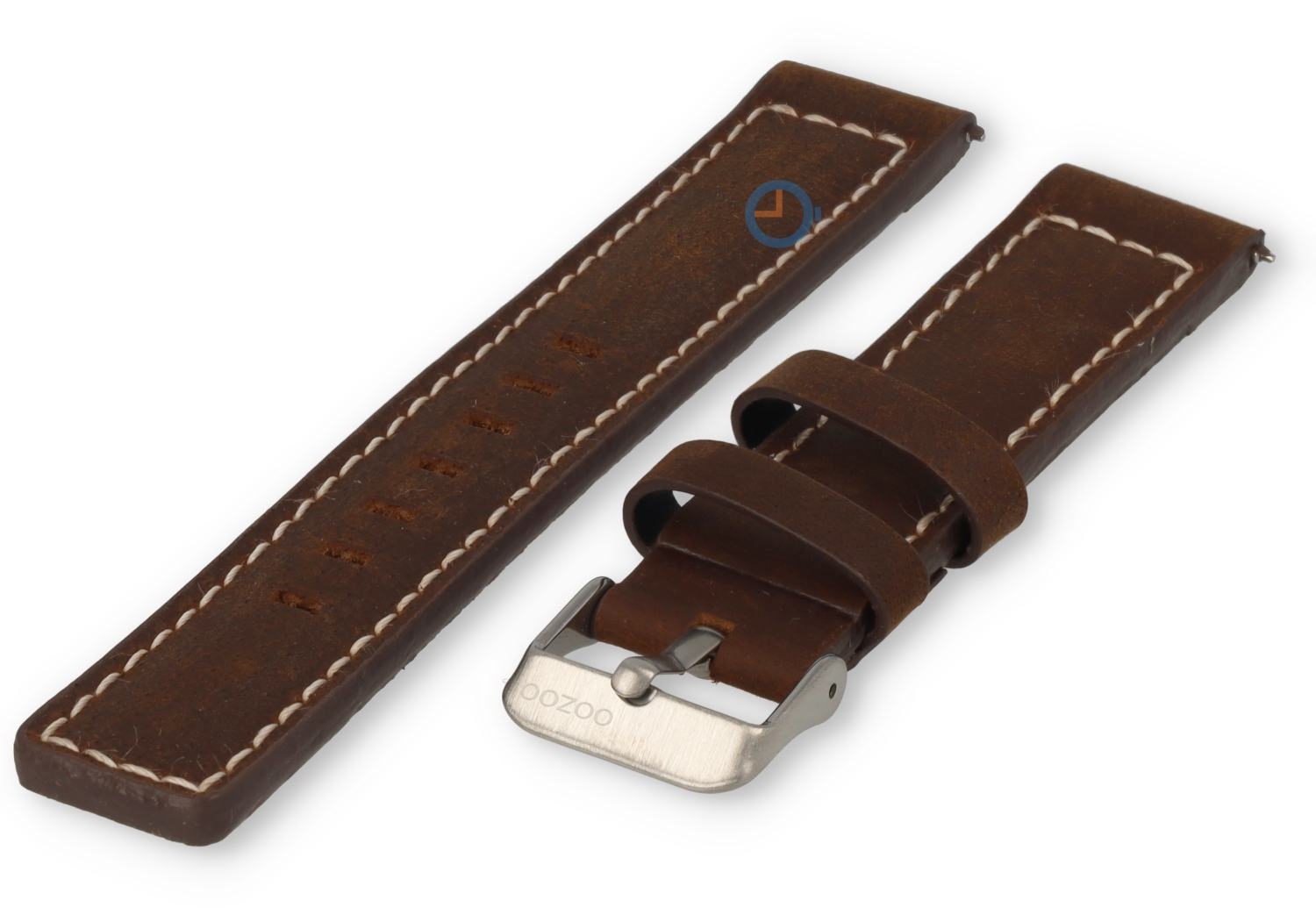 Oozoo Uhrenarmband 18mm Braun Leder