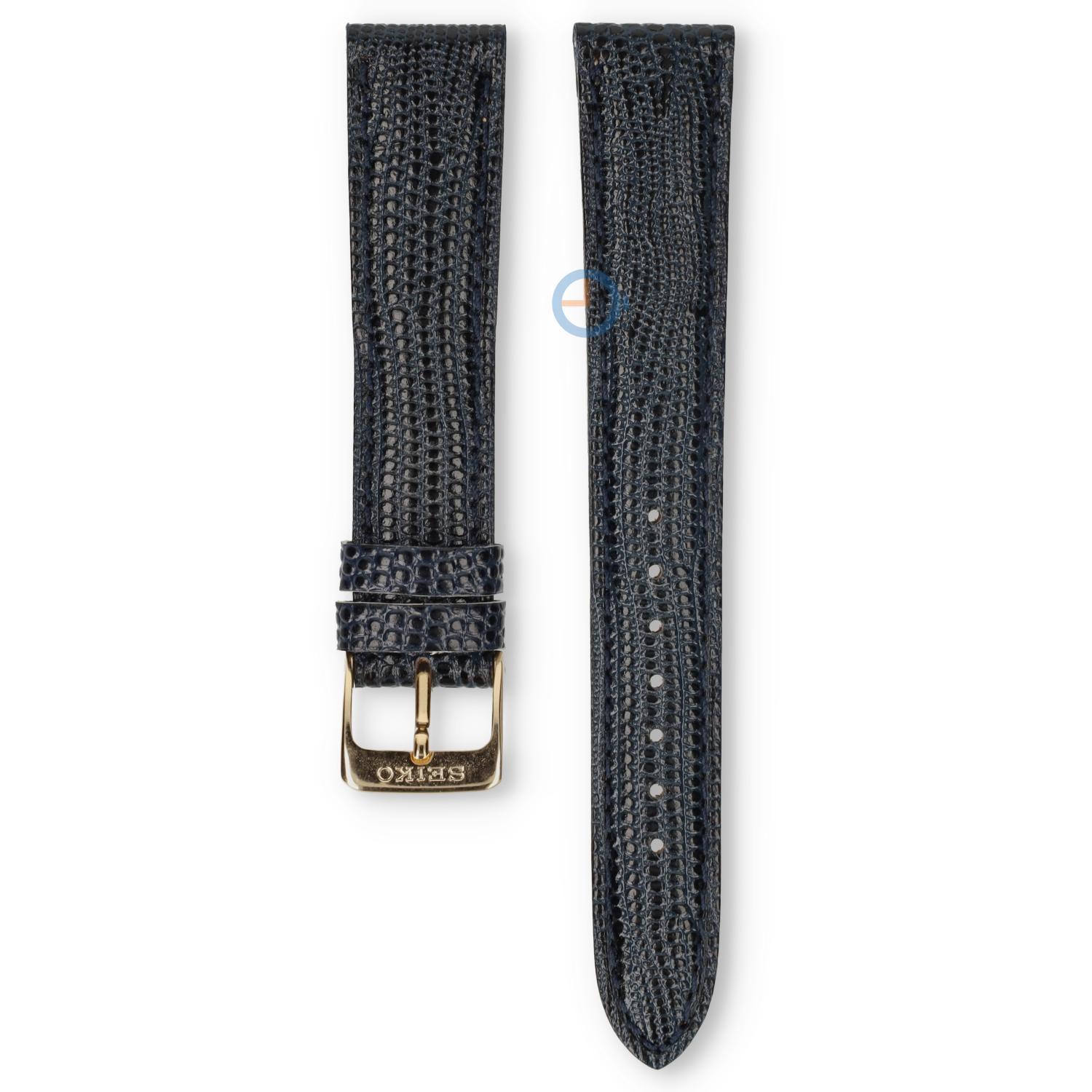 Universal 17mm blau Leder Uhrenarmband - Seiko