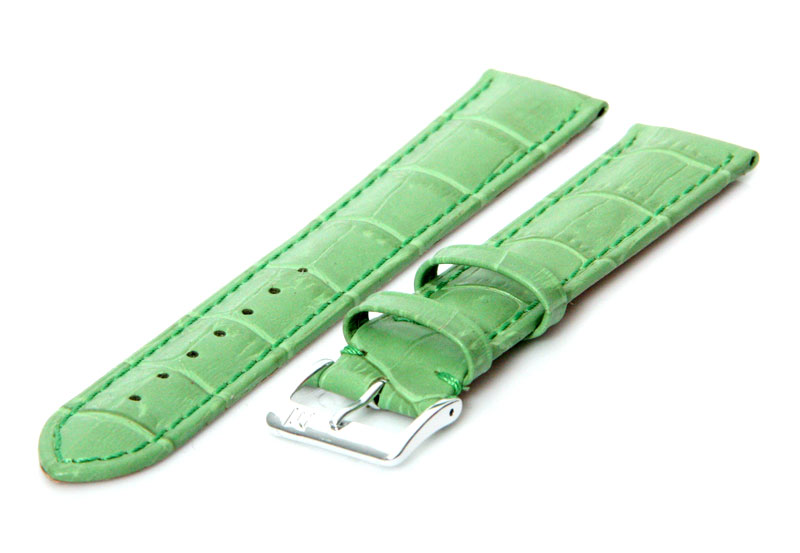 Uhrenarmband 20mm Apfelgrün Leder