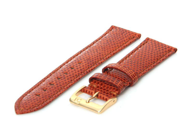 Uhrenarmband 22mm Havana Braun Leder