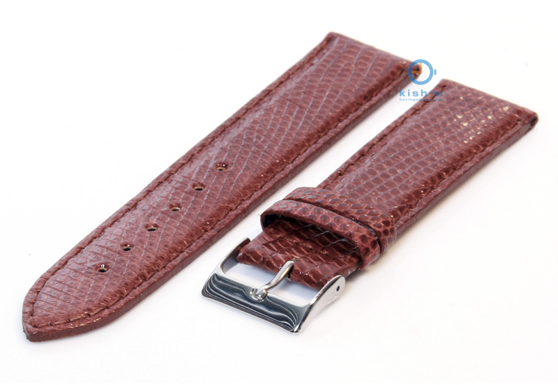 Uhrenarmband 20mm Hellbraun Eidechsenleder