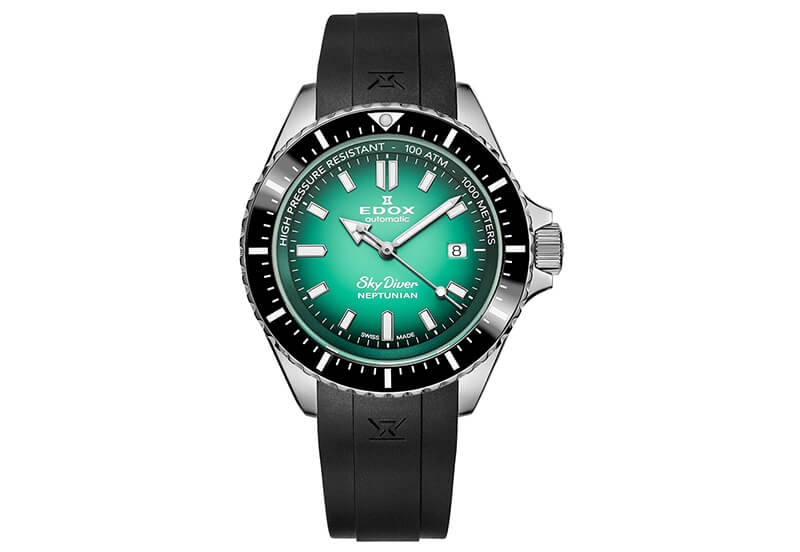 Edox SkyDiver 80120 Uhrenarmband schwarz