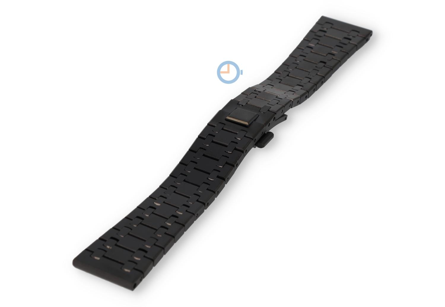 22mm Stahl Uhrenarmband schwarz - Audemars Piguet look