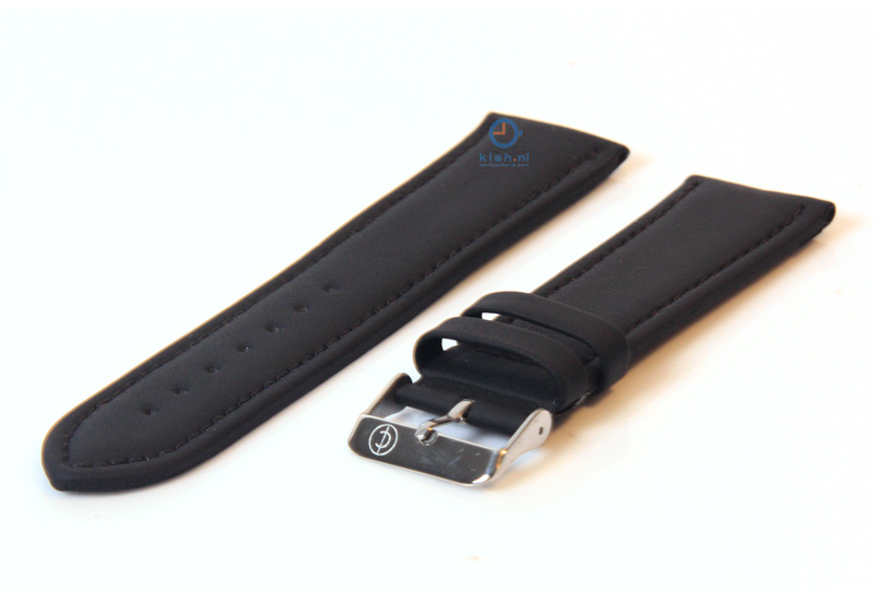 Uhrenarmband 26mm schwarz Leder