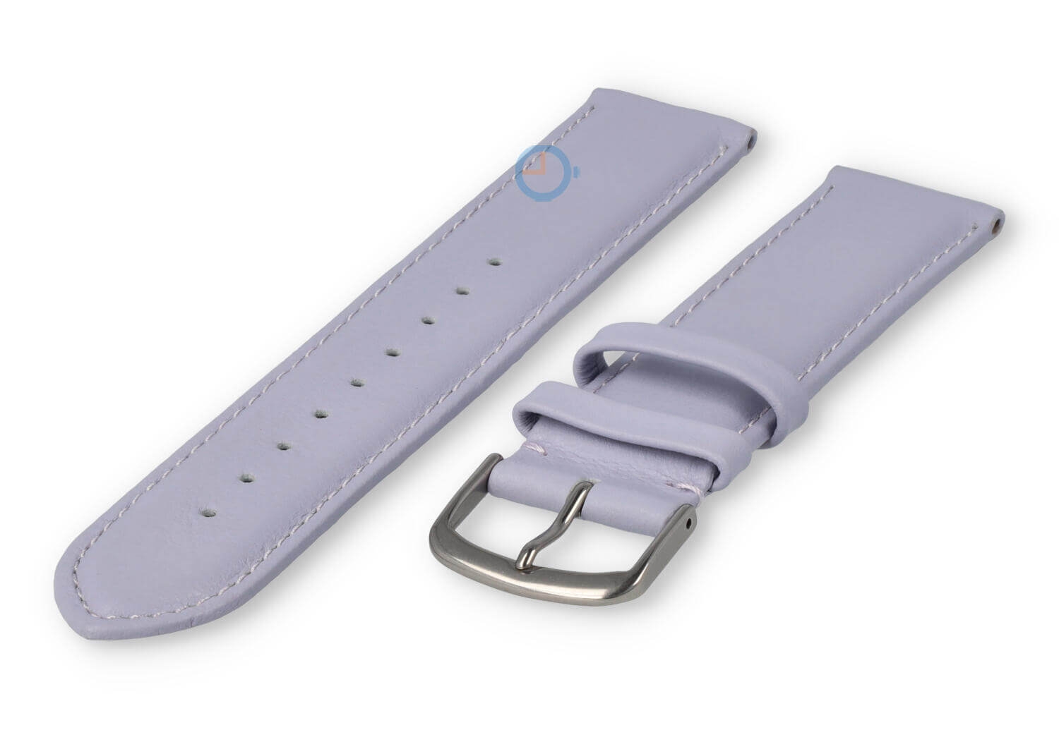 20mm Lederband mit Naht - flieder