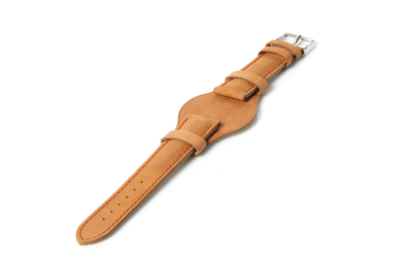 Uhrenarmband 20mm Braun Leder (Flieger)