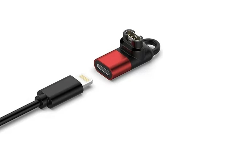 Mini oplaad adapter iOS voor Garmin - Rood