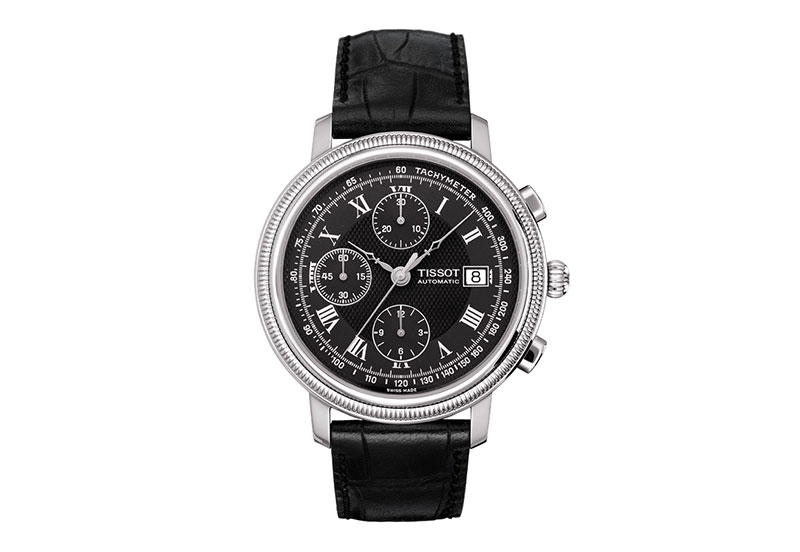 Tissot Uhrenarmband T0454271605300 schwarz Leder