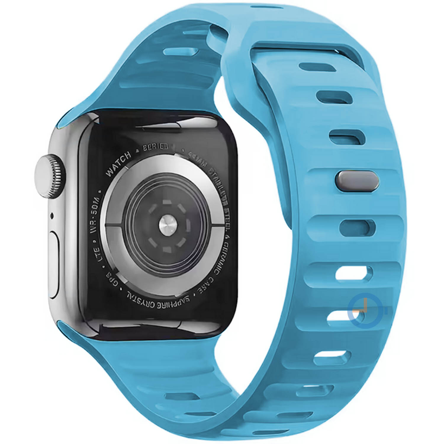 Siliconen horlogebandje Apple Watch 45mm - lichtblauw