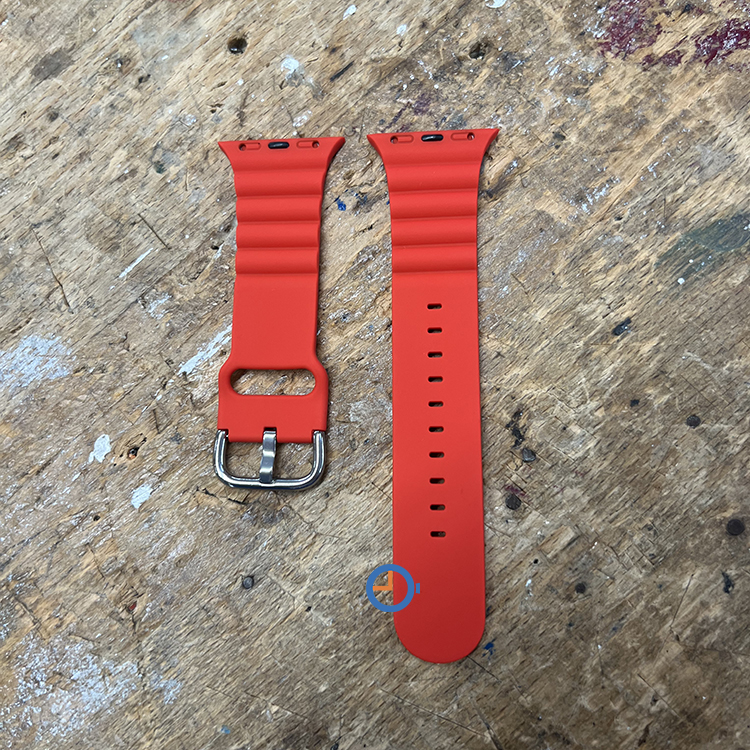 Silikon armband Apple Watch 45mm - rot