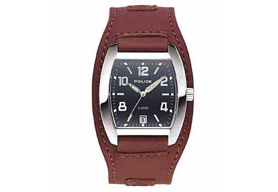 Police Uhrenarmband P - Matrix P10104M - 02 Braun