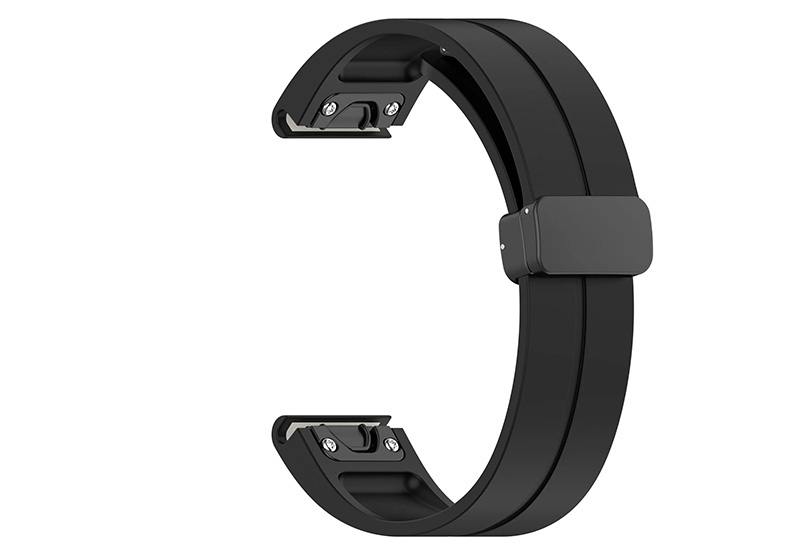 Garmin 26mm Band - schwarz - magnetische Faltschließe