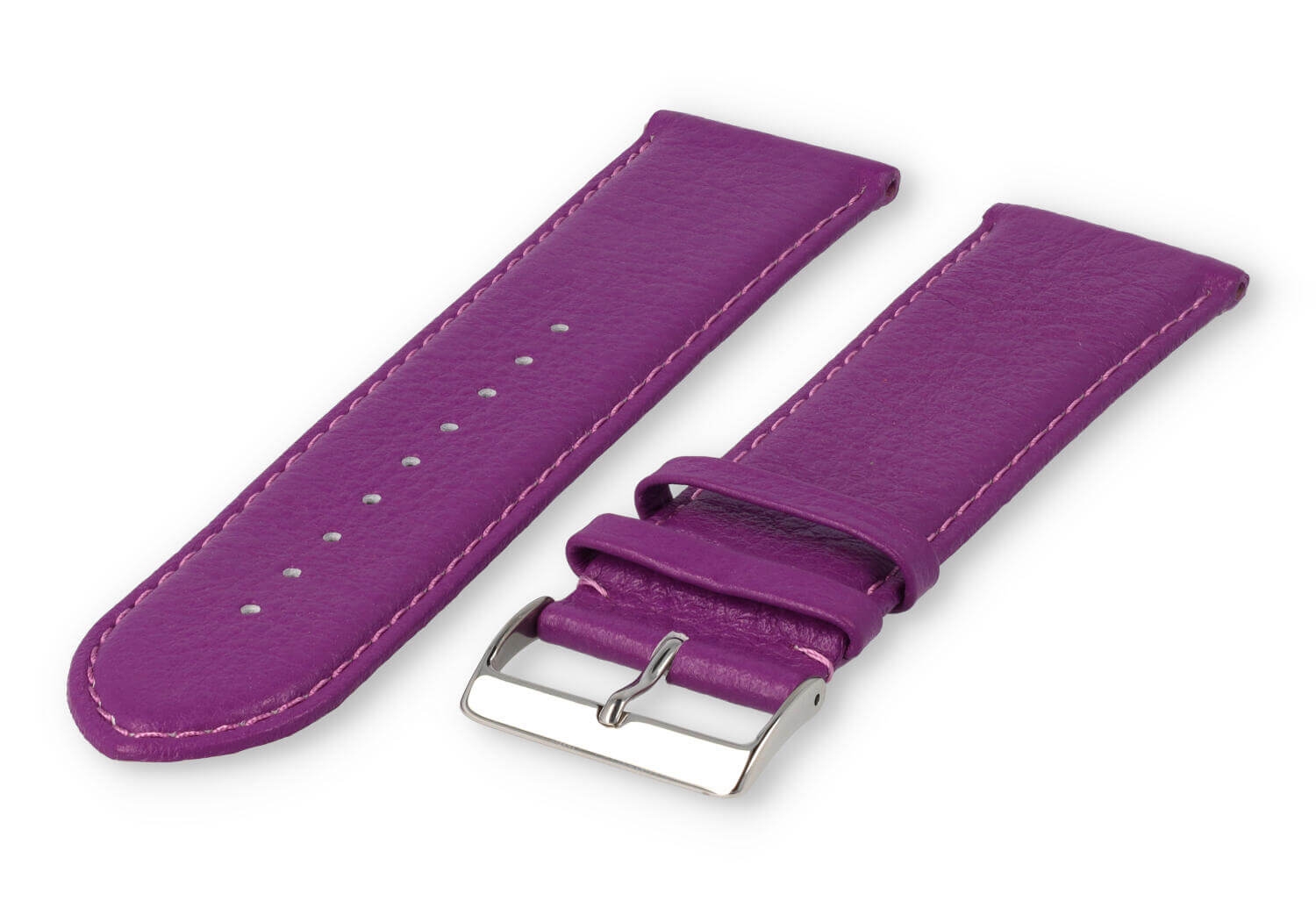 XL glatt Lederband - 28mm - lila