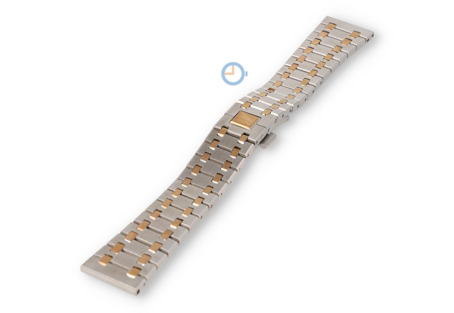 22mm Stahl Uhrenarmband silber/gold - Audemars Piguet look