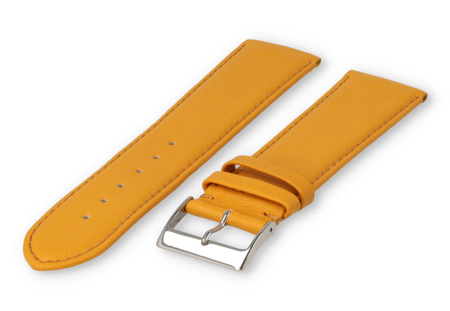 XL glatt Lederband - 26mm - Senfgelb