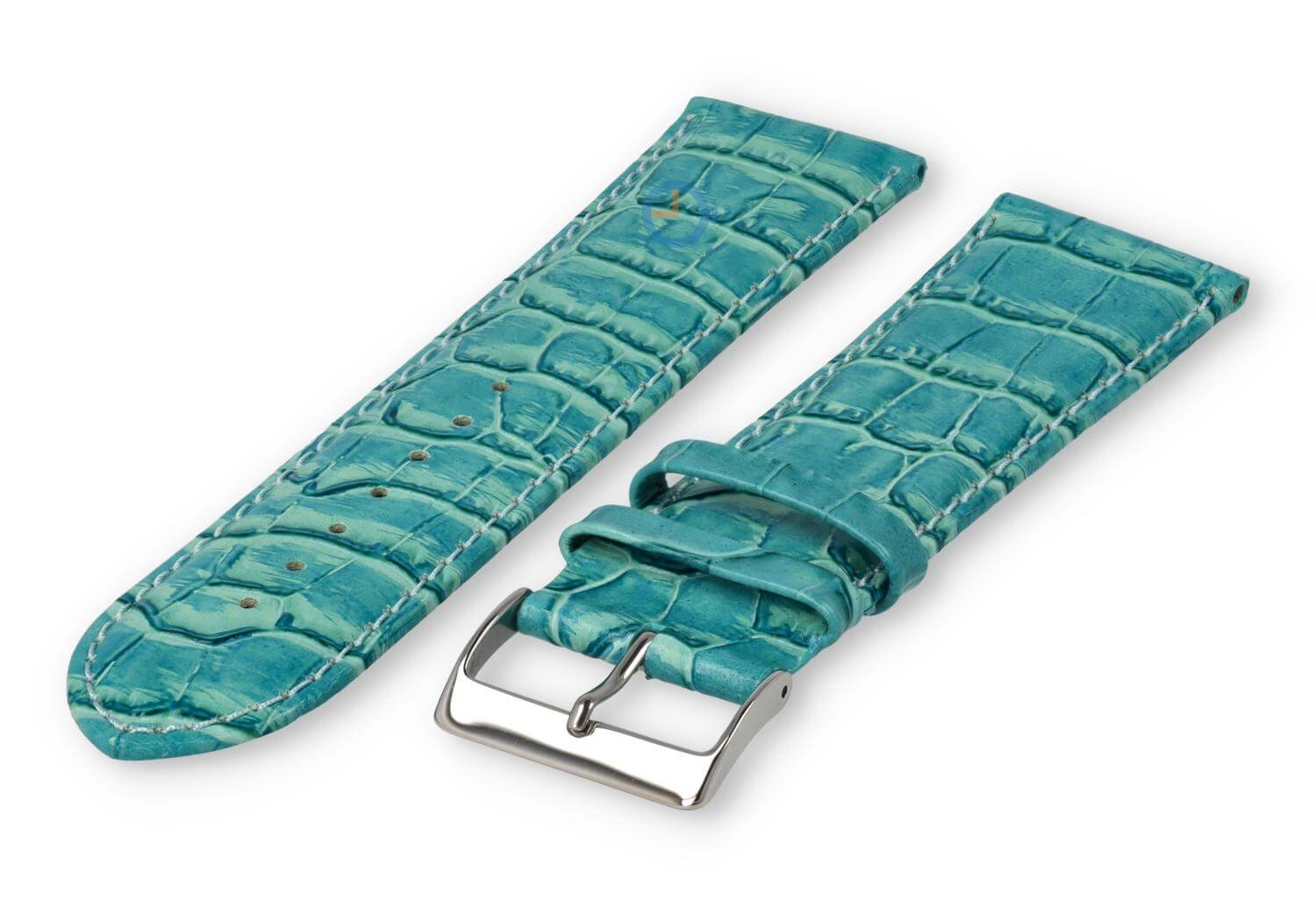 XL Uhrenarmband aus Kalbsleder - 26mm - türkis