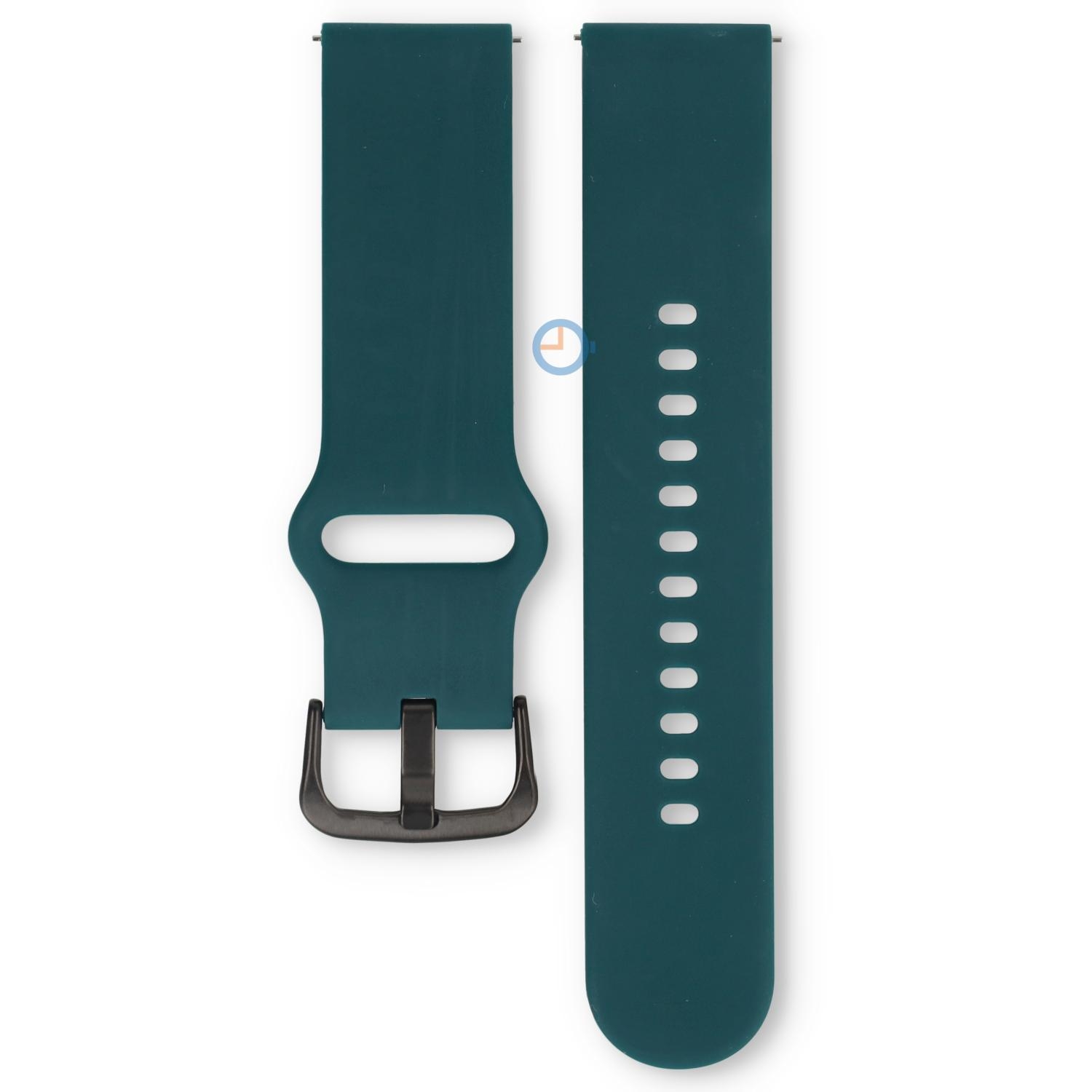 Ice Smart 1.0 & 2.0 (1.96)/ Ice Fit bandje - 22mm - Deep Teal - black bkl