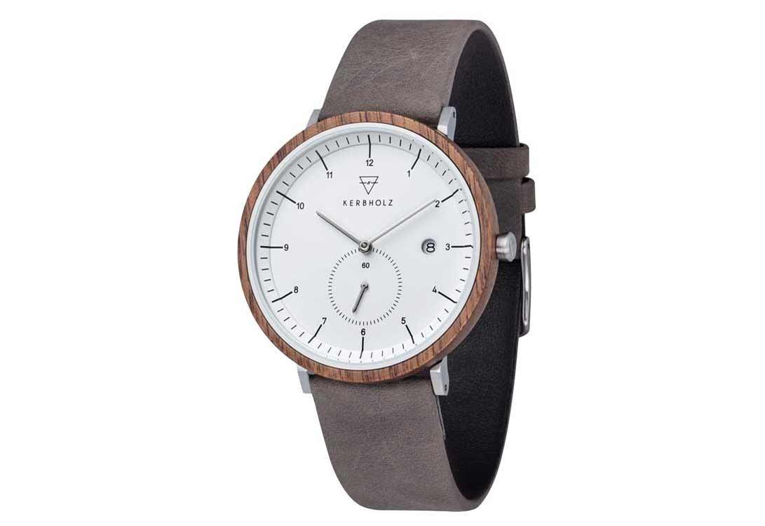 Kerbholz Uhrenarmband Anton Walnut Grey