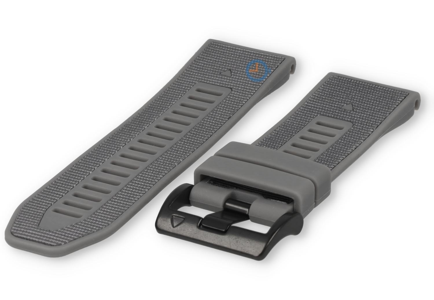 Silikon/nylon Uhrenarmband QuickFit 26mm - grey