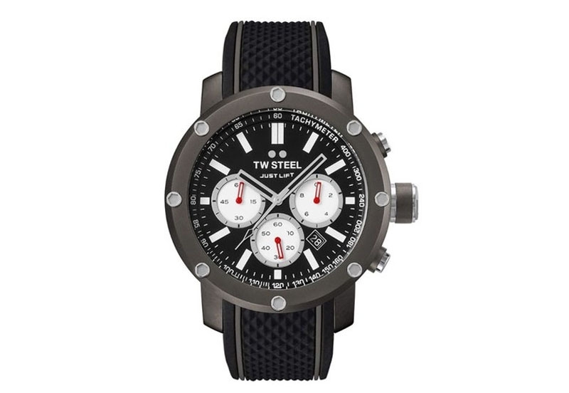 TW Steel Grandeur Tech TS12 Uhrenarmband schwarz - 24 mm