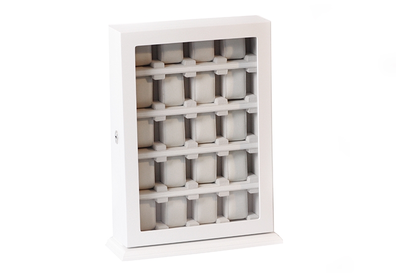 Armbanduhr-Vitrine fÃ¼r 20 Armbanduhren - White finish