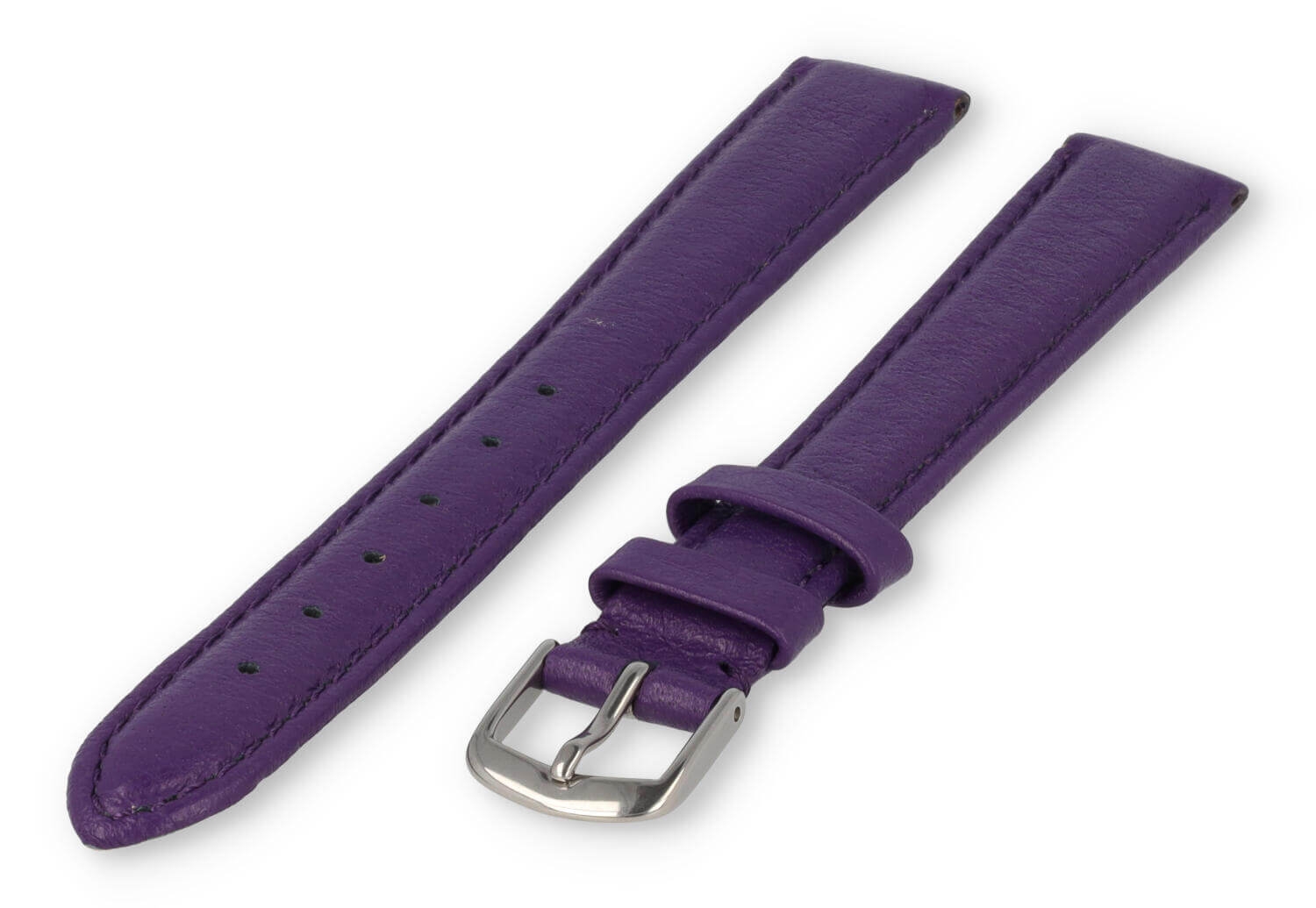 XL glatt Lederband - 14mm - aubergine