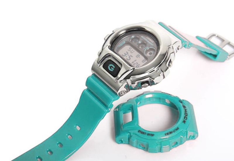 Bezel voor G-Shock DW-6900 serie - zilver staal