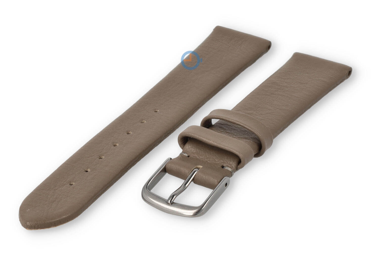 Nahtloses und glattes Uhrenarmband 18mm - taupe