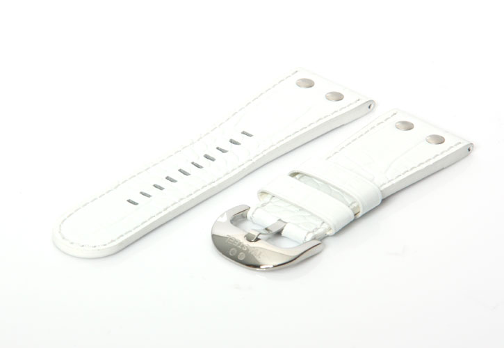 Uhrenarmband TW STEEL Goliath weiß croco