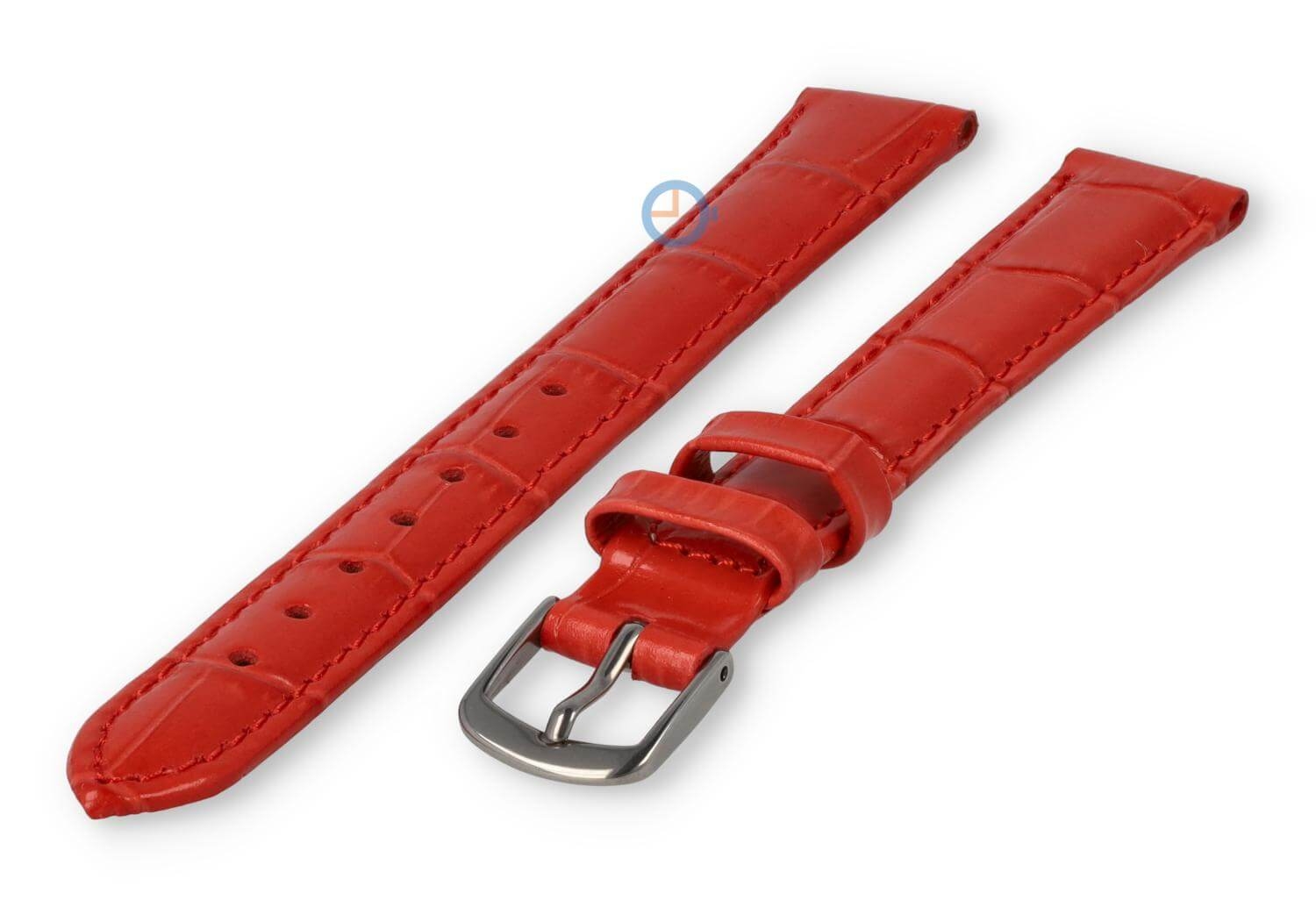 XL Uhrenarmband aus Leder - 14mm - Rot