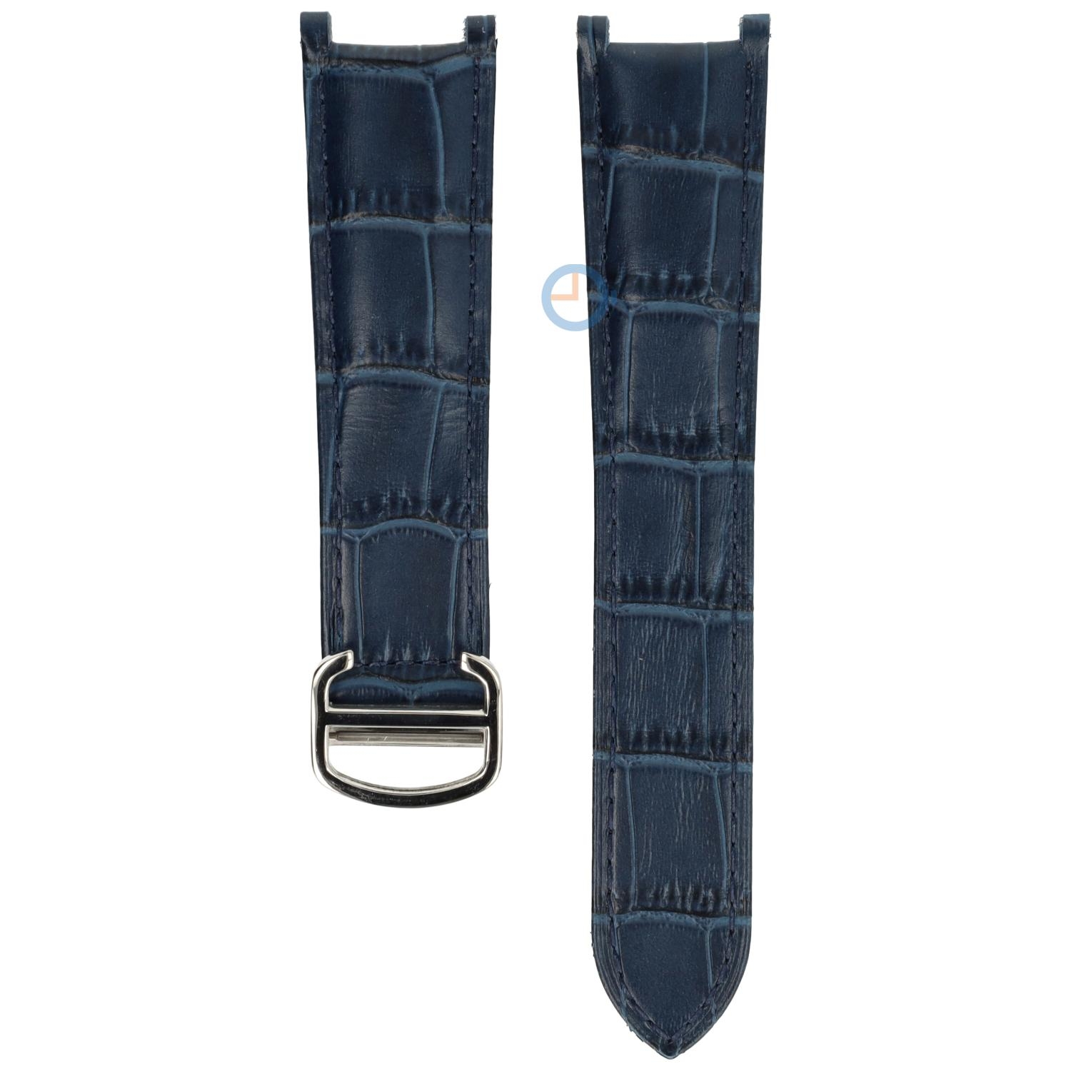 Uhrenarmband Cartier Pasha - 21/15 - blau mit silber