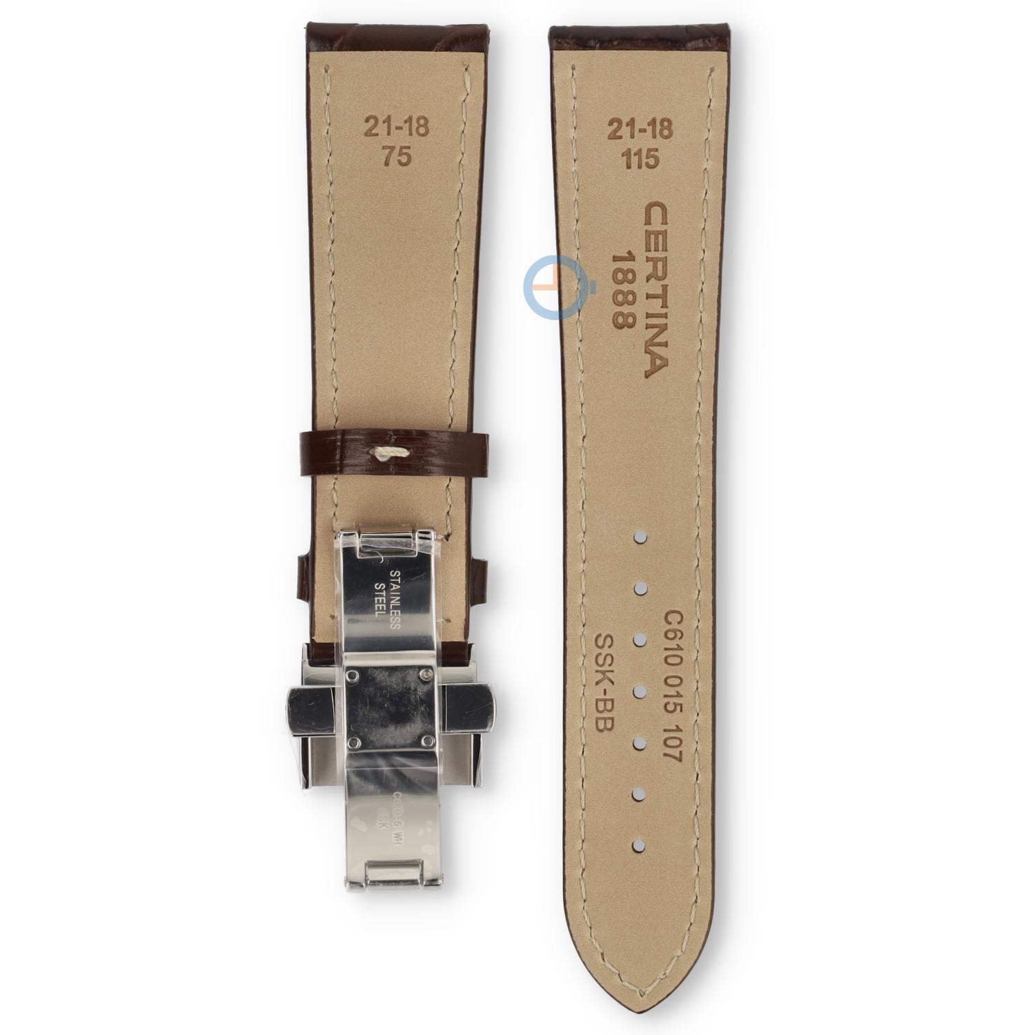 Certina Armband C0016171629700A 21/18 mm Leder