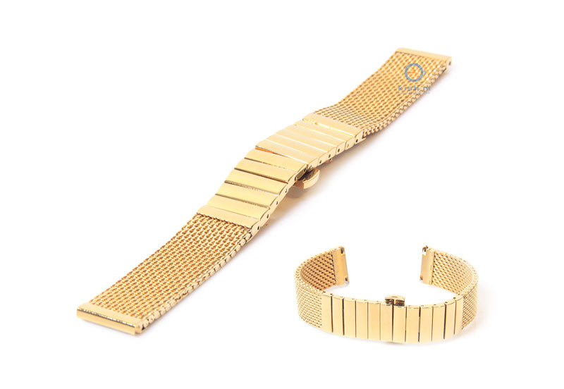 Uhrenarmband 24mm gold Mailänder