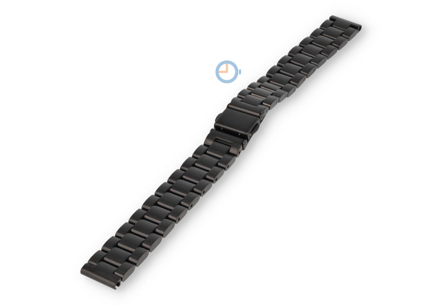 14mm Stahl Glieder Band matt - schwarz