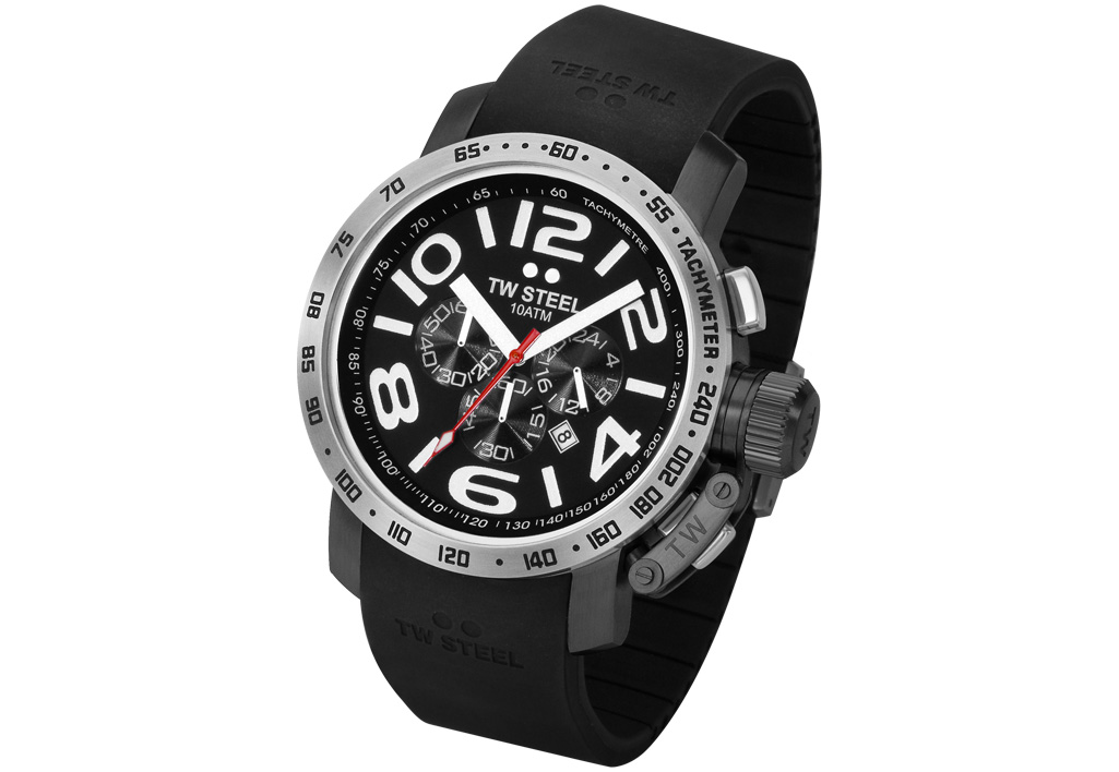 TW STEEL Uhrenarmband TW42 schwarze gesp (22mm)