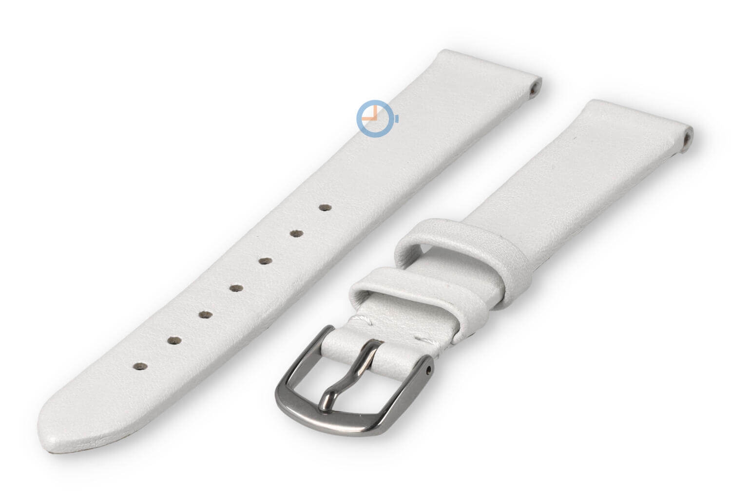 Nahtloses und glattes Uhrenarmband 12mm - weiß