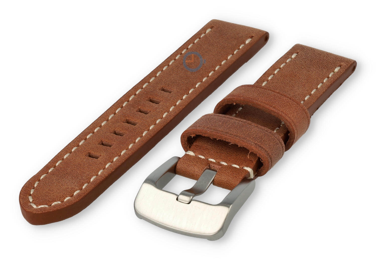 Wasserabweisendes Uhrenarmband aus Leder - 22mm - Rost